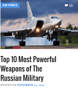 rus weapons